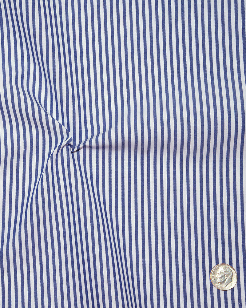 Dark Blue Awning Stripes Shirt