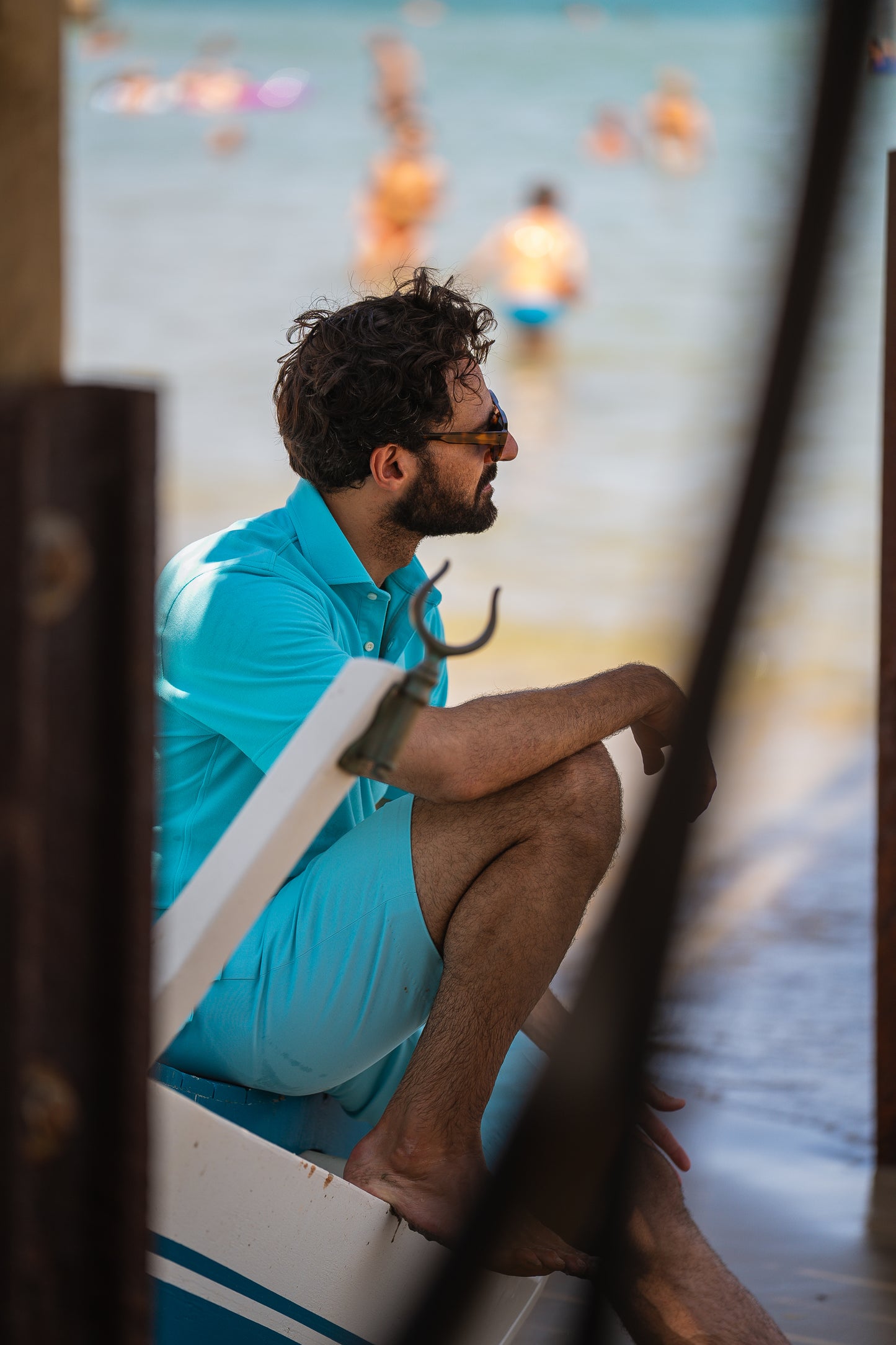 Ice Blue Polo T-Shirt