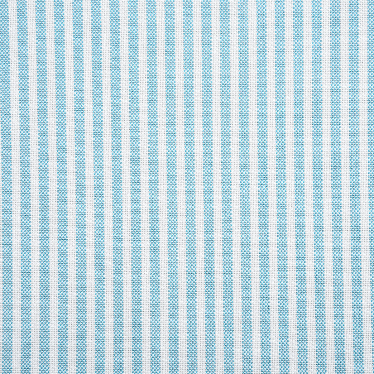 Ferozi Blue on White University Stripes Wrinkle Resistant Oxford Shirt - 5