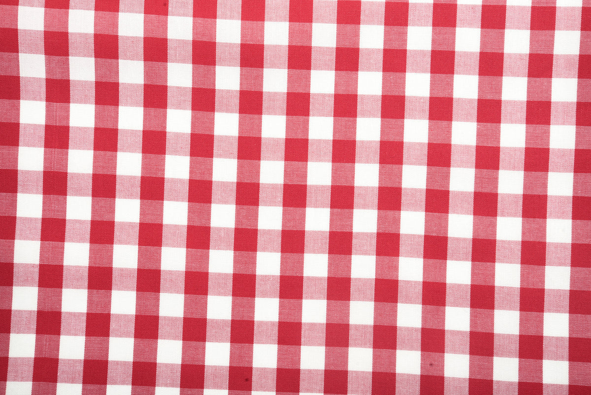 Red on White Broad Gingham Checks Shirt - 3