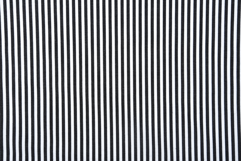 Dark Black Pencil Stripes On White