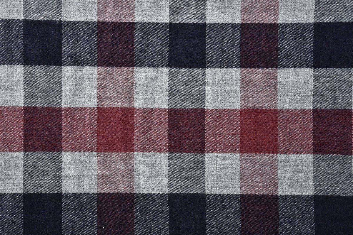 Grey Hemp - Large Gingham - 6