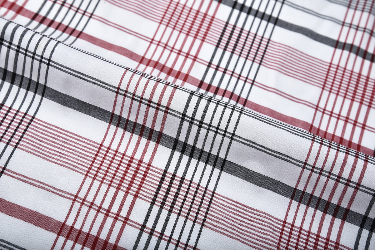 Black Red Madras Tattersall - 1