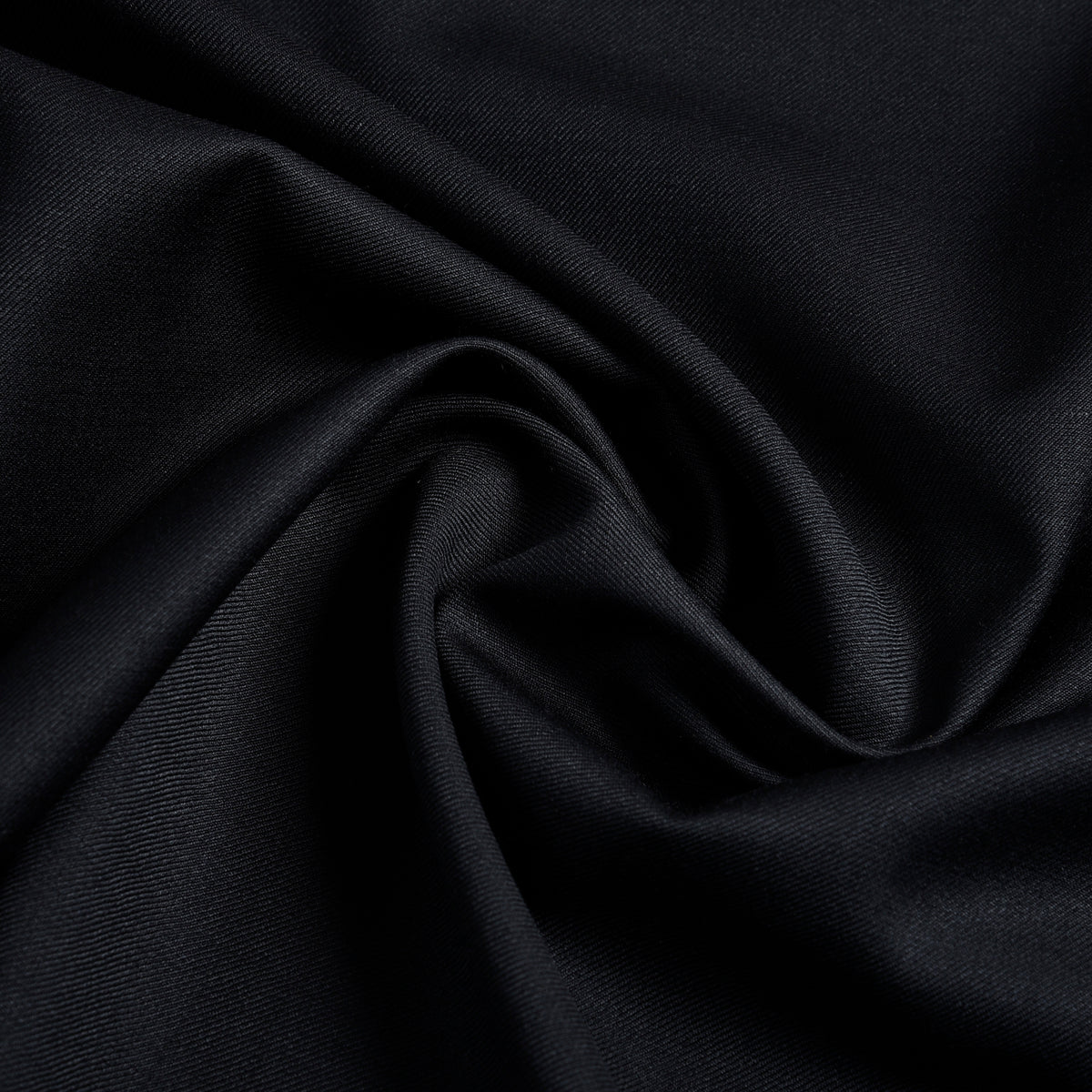 Pleated Black Washable Wool Pant - 10
