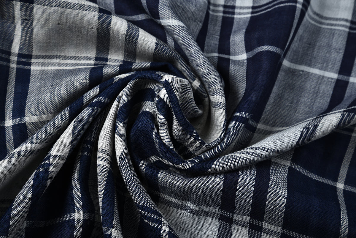 Aegean Blue Grey Checks Shirt - 5