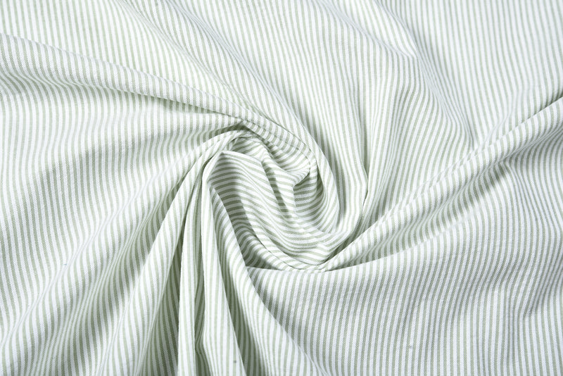 Light Green  Dress Stripes Seersucker