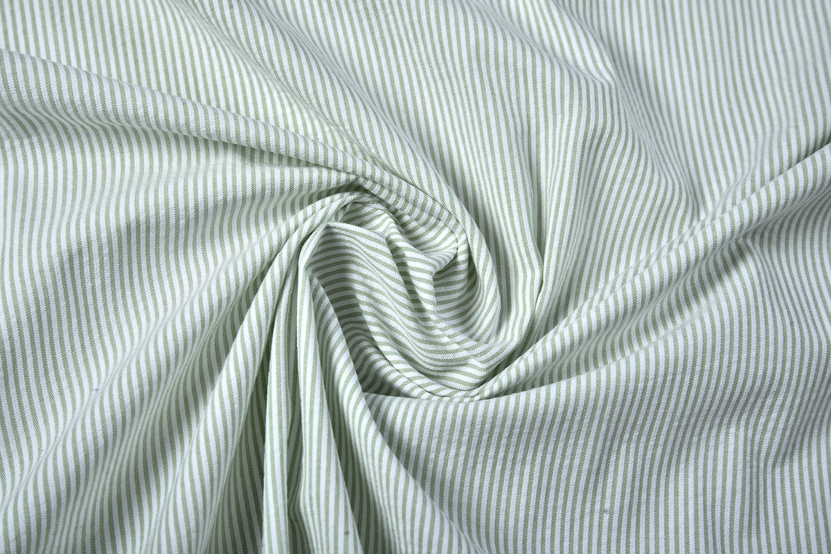 Light Green  Dress Stripes Seersucker - 3