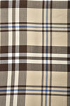 Iconic British Checks Tan Brown Twill