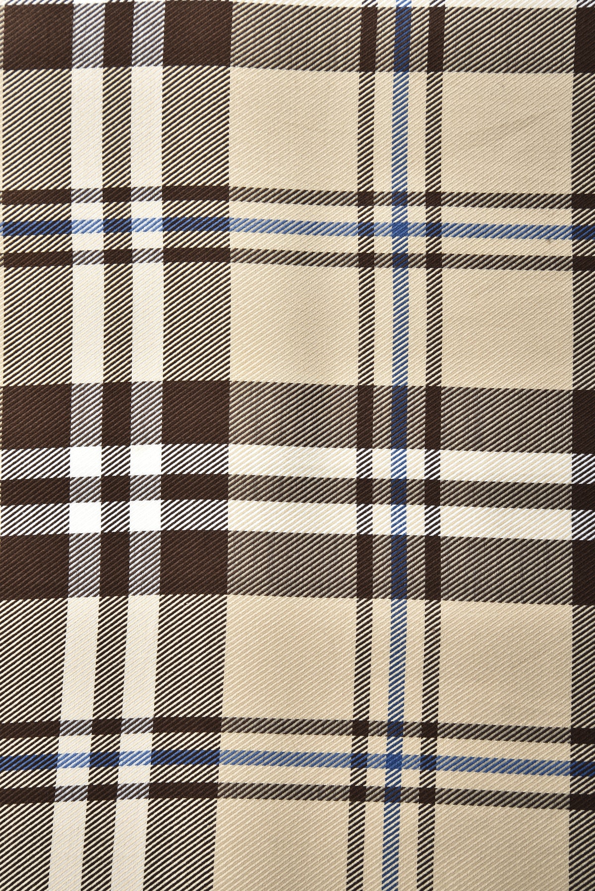 Iconic British Checks Tan Brown Twill - 6