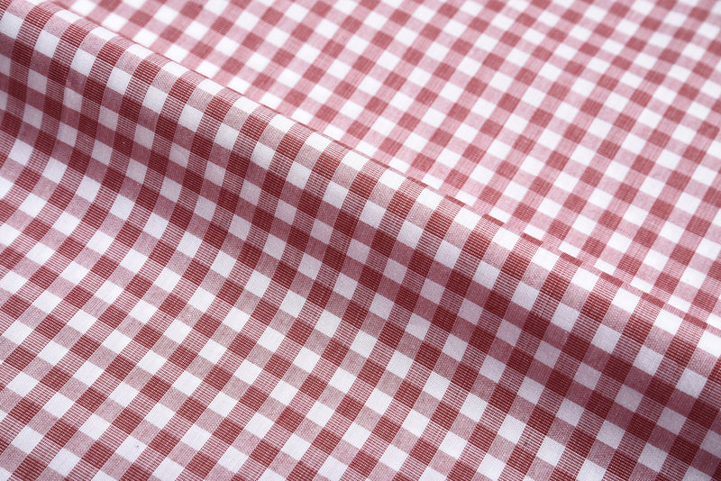 Red End on End Gingham Checks