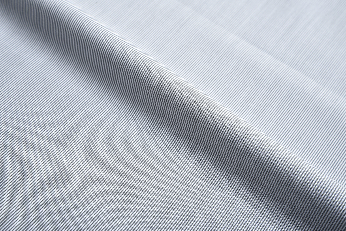 Grey Pinstripes Dress Shirt - 1