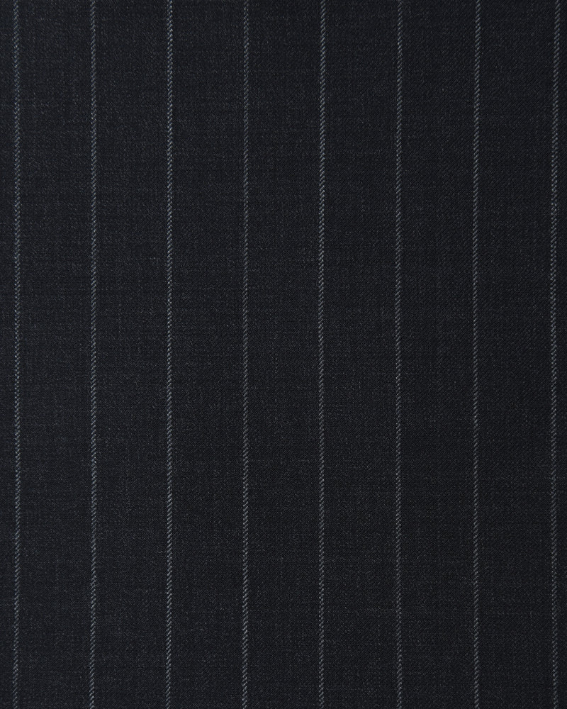 Dark Grey Wool Pinstripes Pant