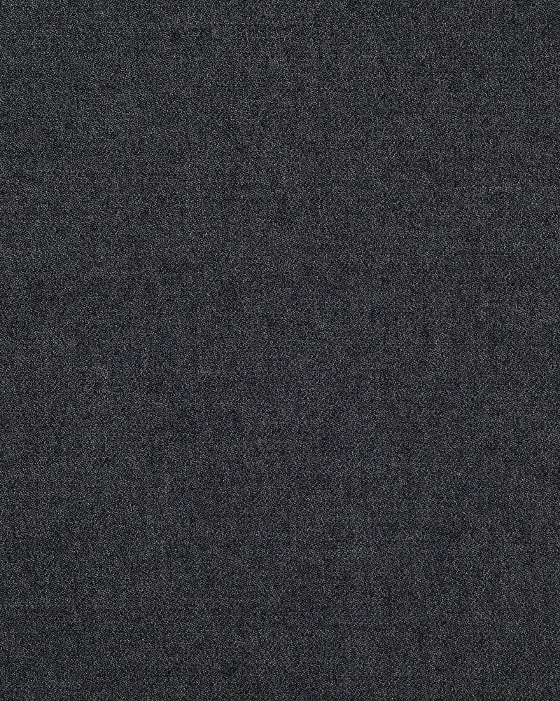 Dugdale Dark Grey Wool Flannel High Waisted Pant