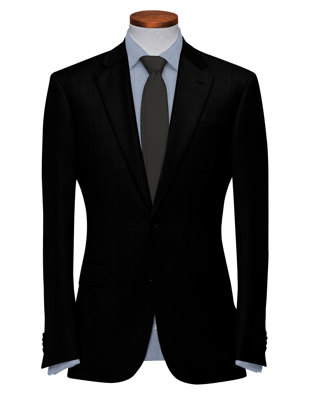 Washable Wool Suit: Black