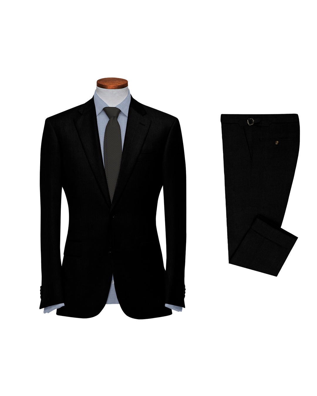 Washable Wool Suit: Black