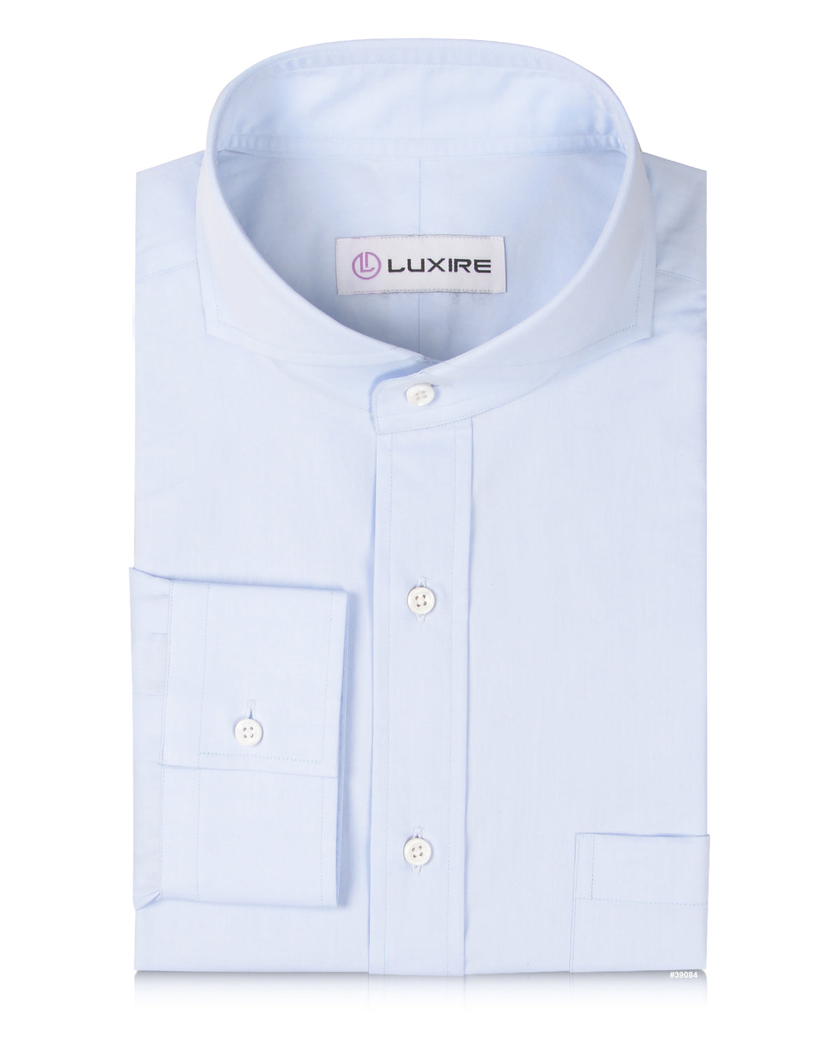Light Blue Satin Dress Shirt - 1