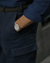 Navy Blue Linen Summer Shirt