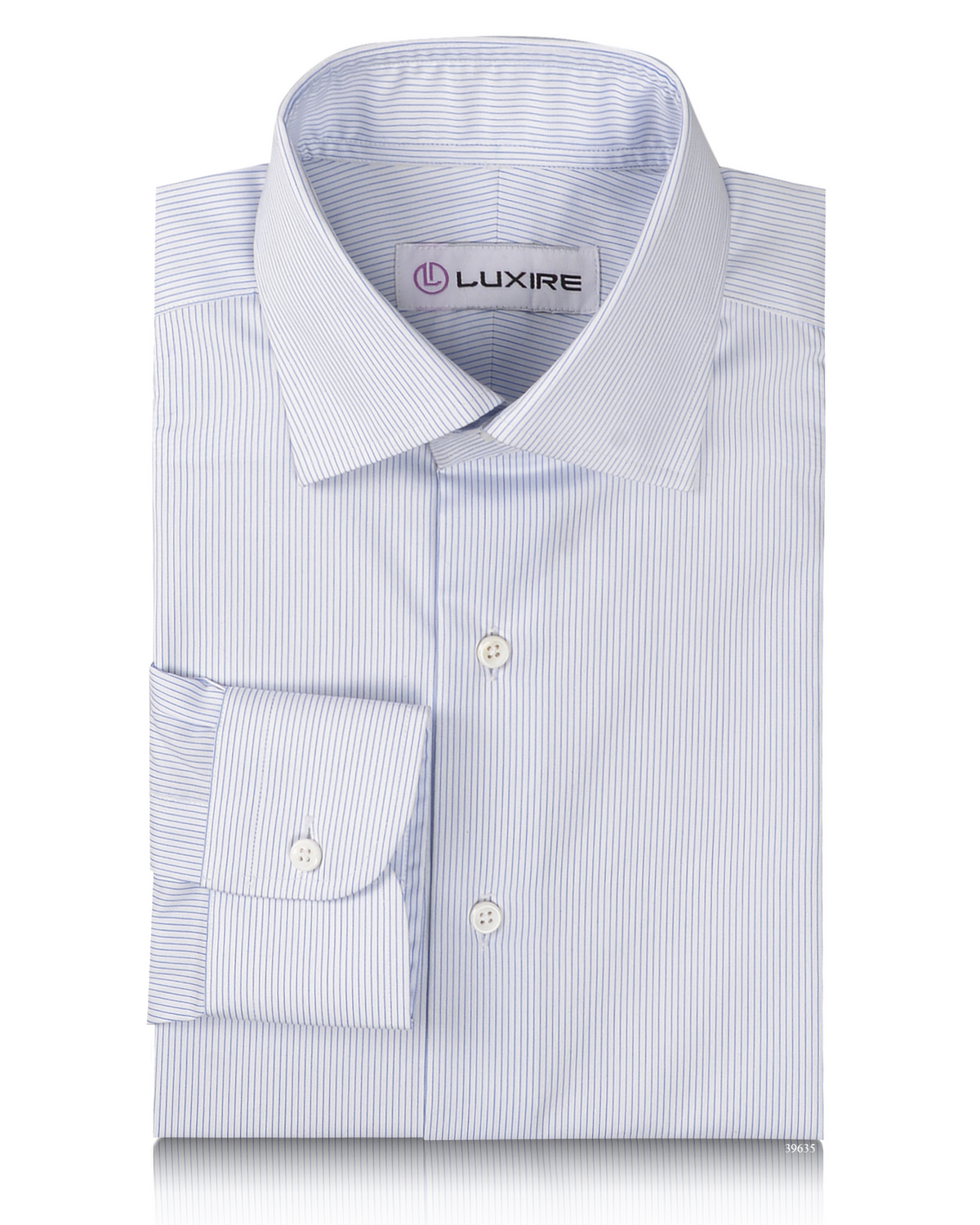 White HairLine Stripes Twill Shirt - 1