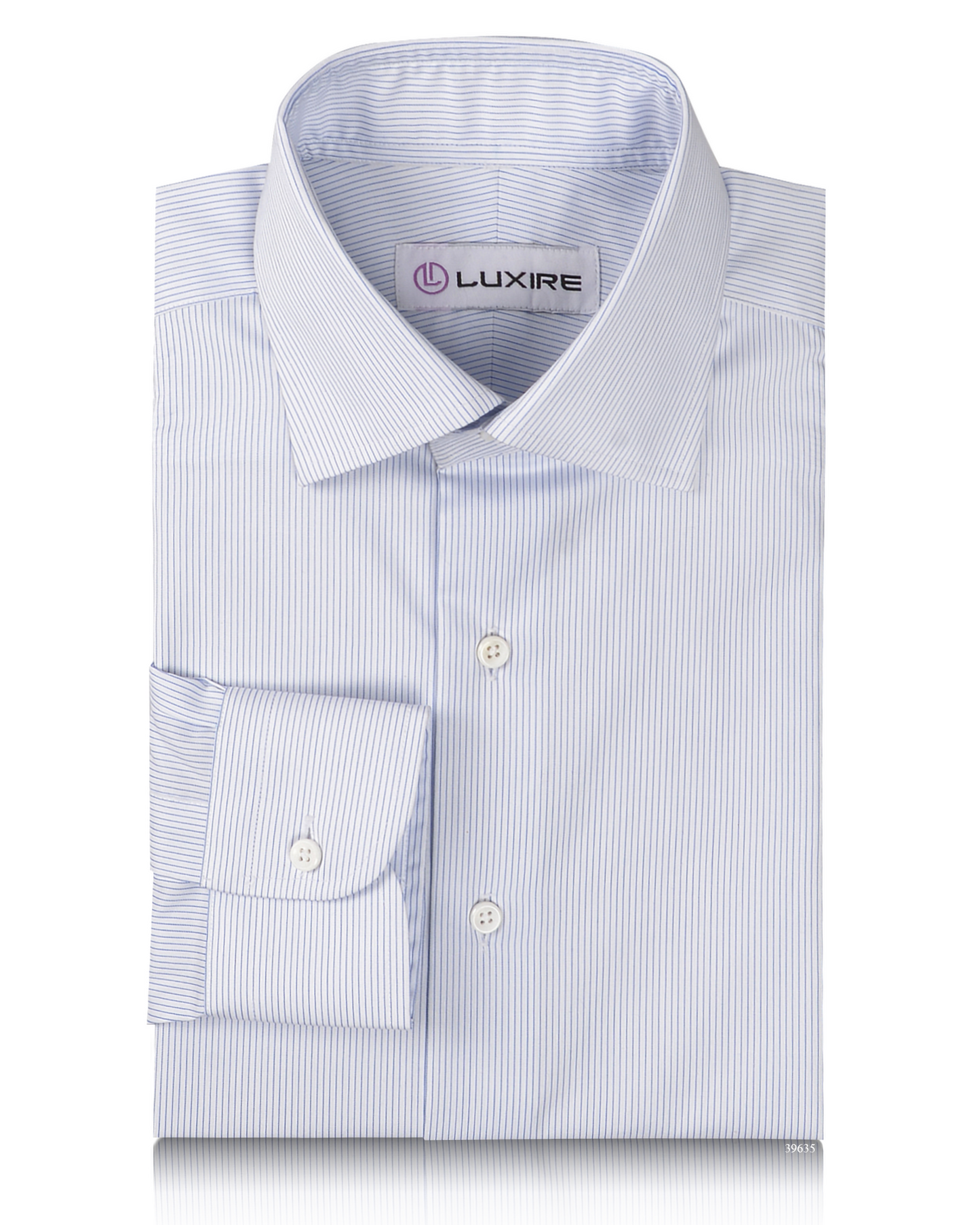 White HairLine Stripes Twill Shirt