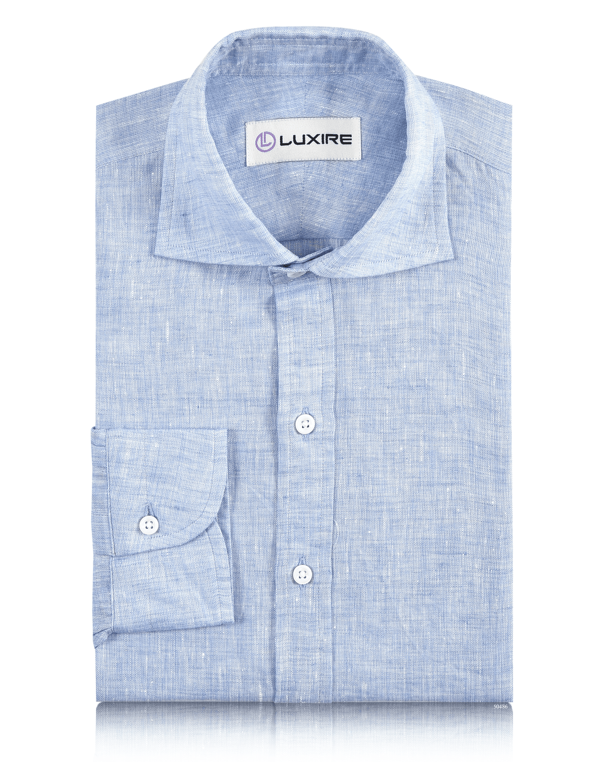 Linen 60's: Light blue - 1