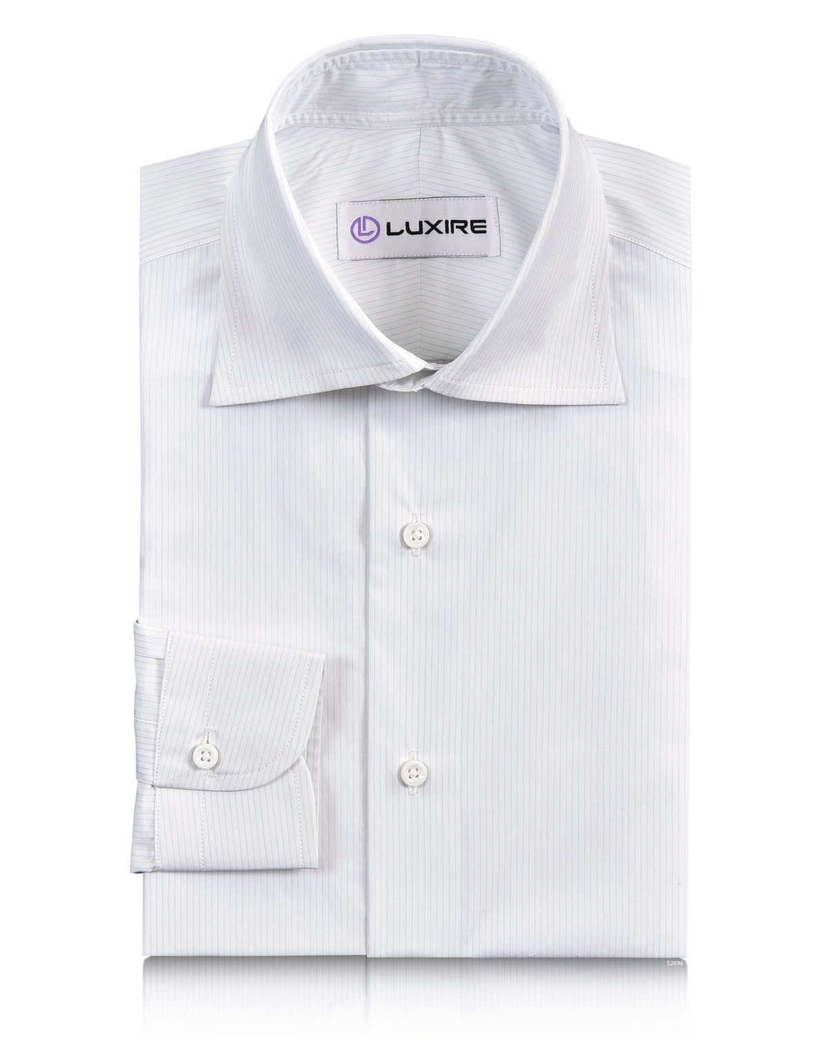 Brembana White Skyblue Pinstripes Shirt - 1
