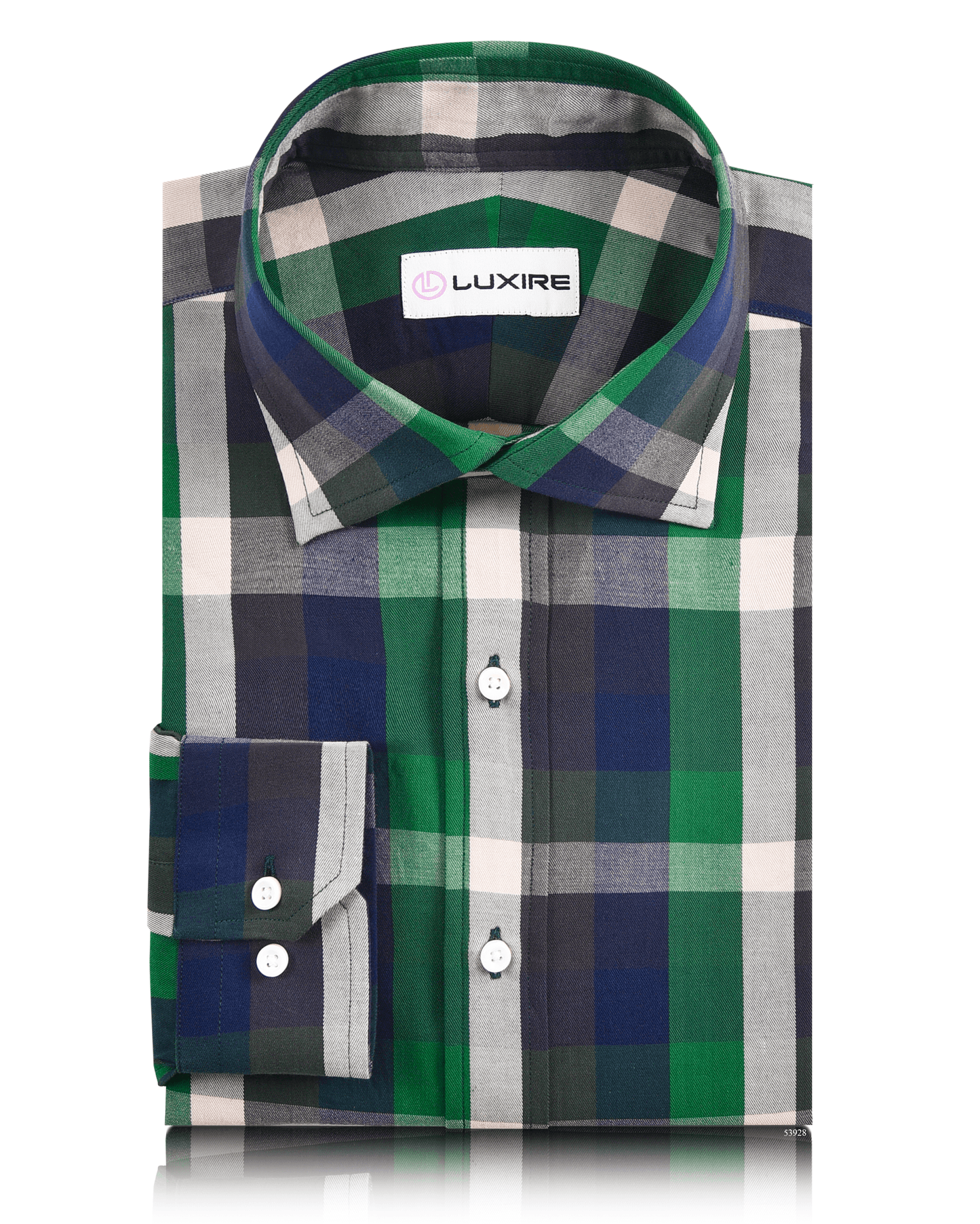 Twill: Green Navy Checks