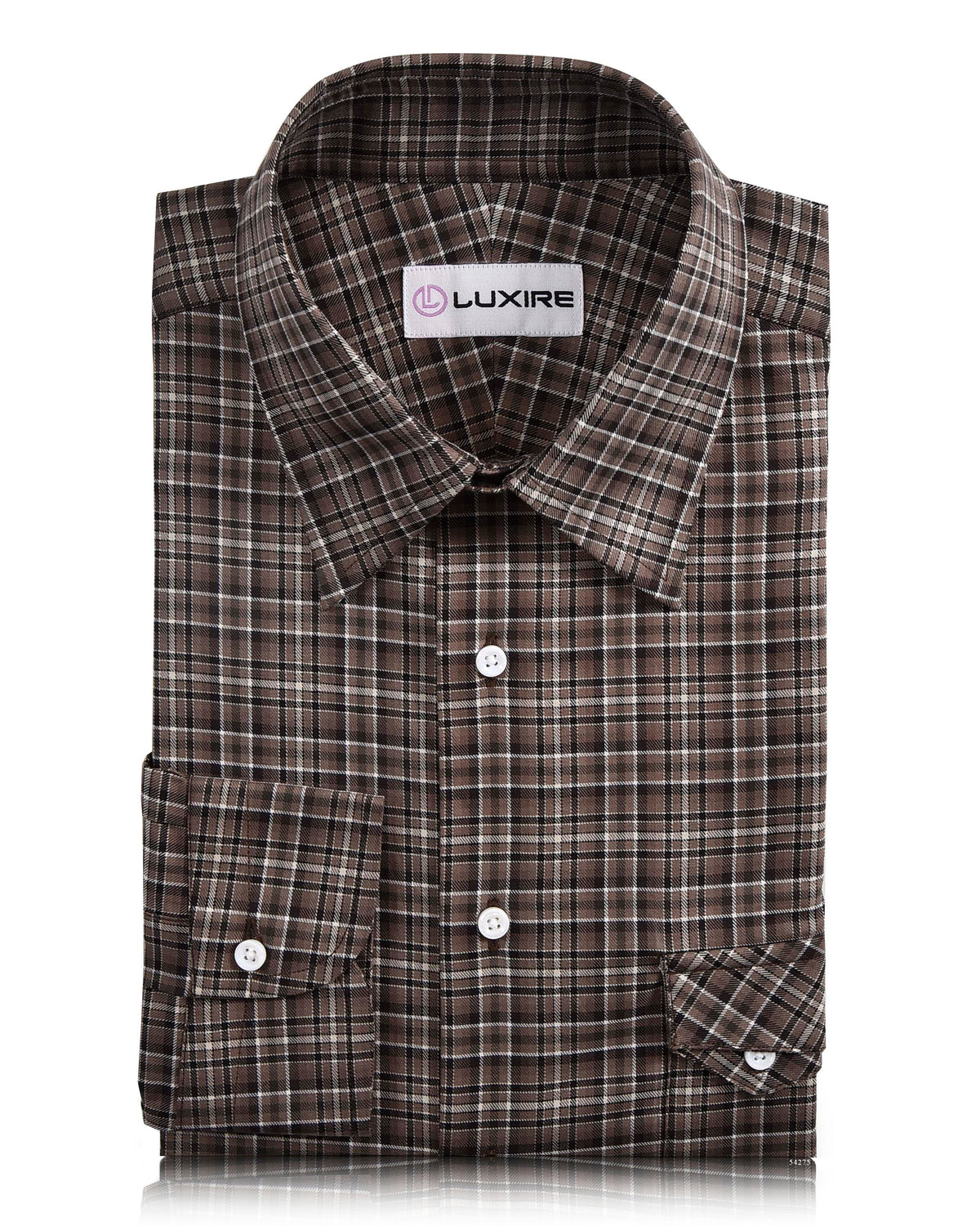Shades Of Brown Twill Checks - 1