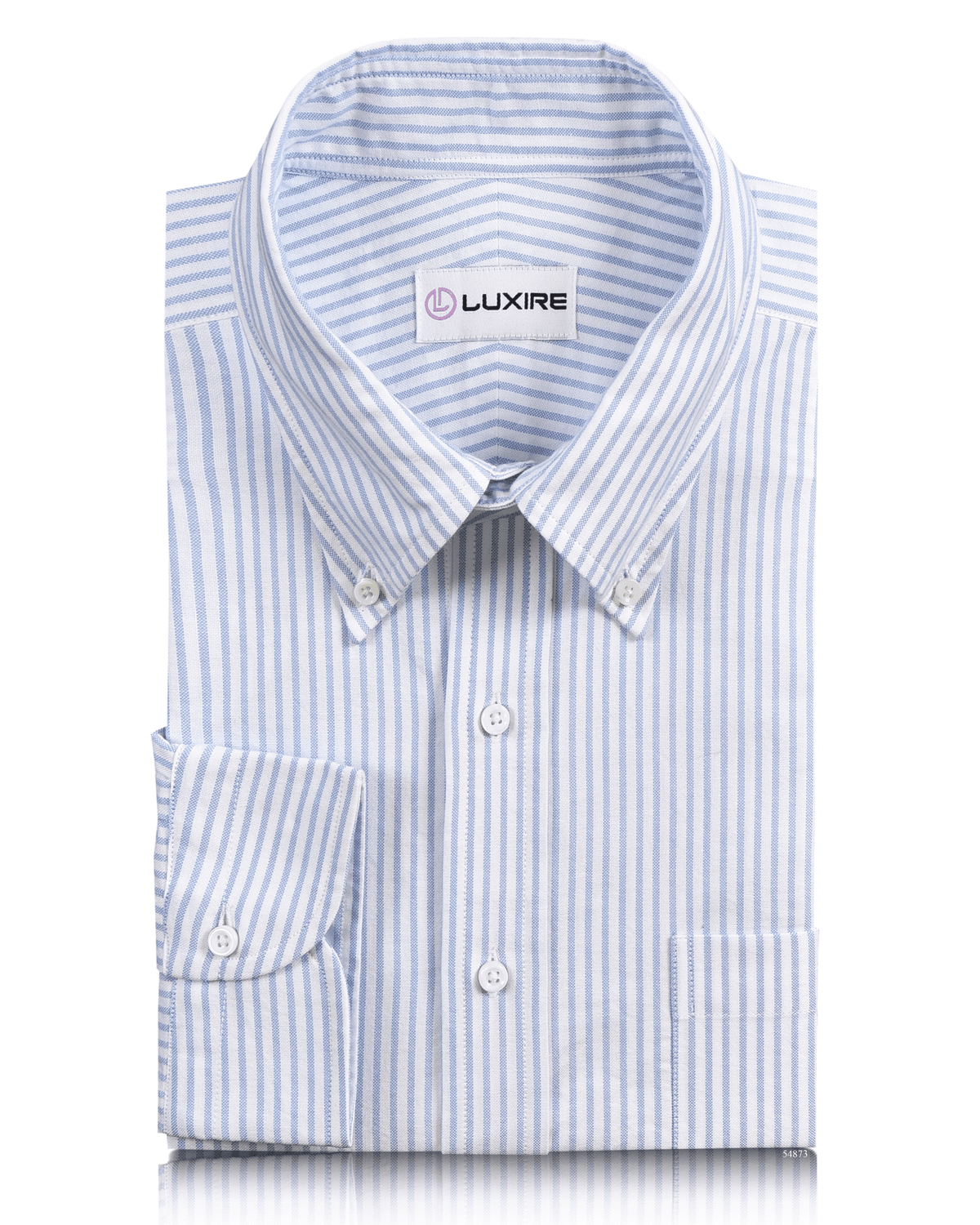 Blue Stripes On Textured White - 1