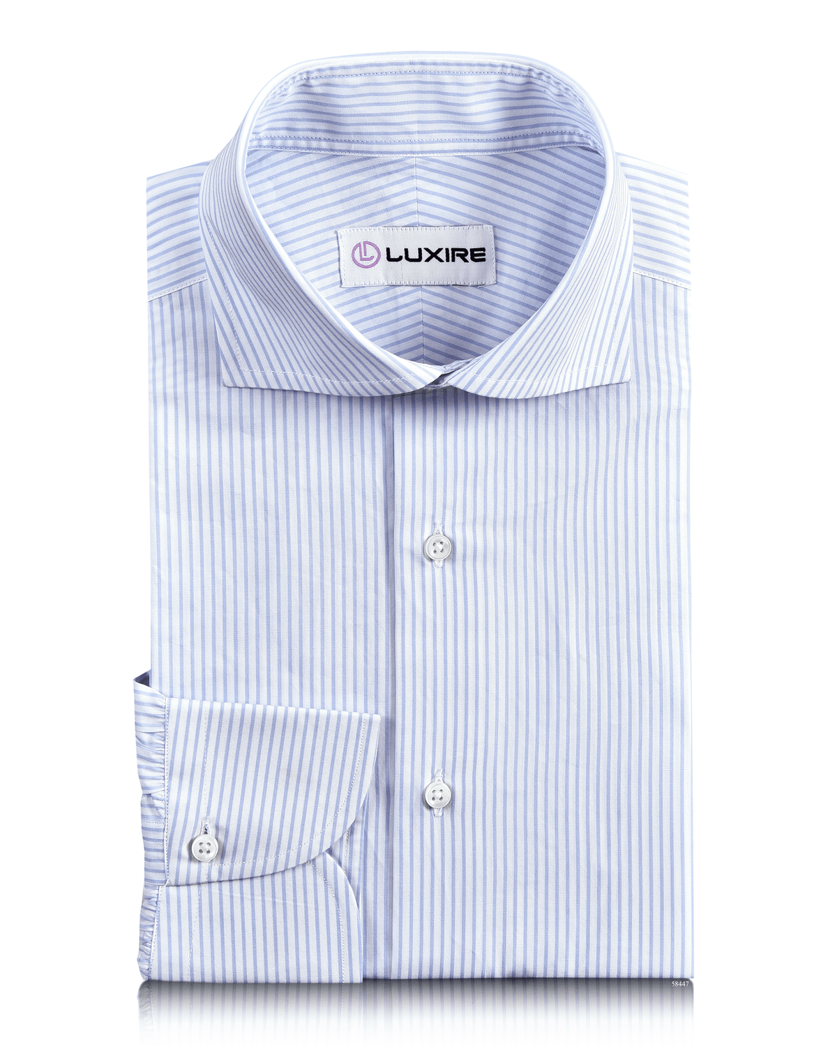 Pale Blue Dress Stripes Shirt - 1