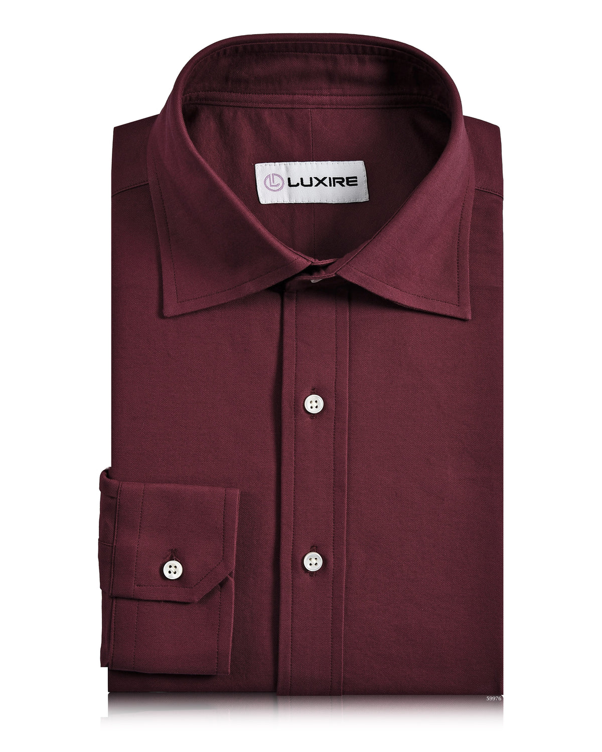 Maroon oxford Shirt - 1