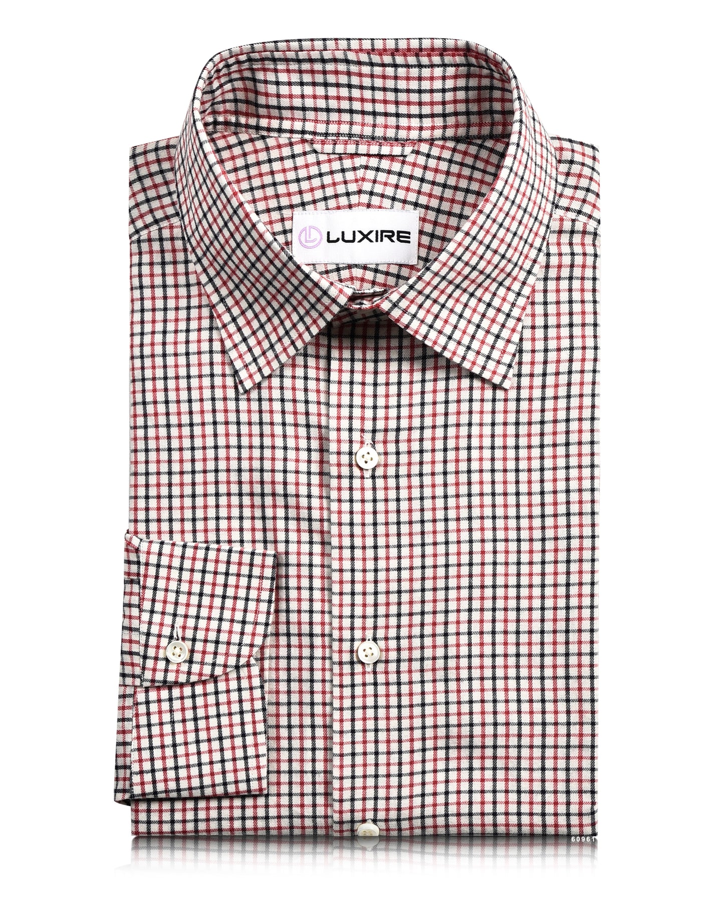 Black Red in Ecru Checks