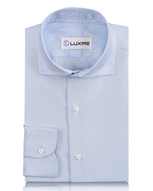 Brembana 2-Ply Giza Pale Blue Twill Shirt