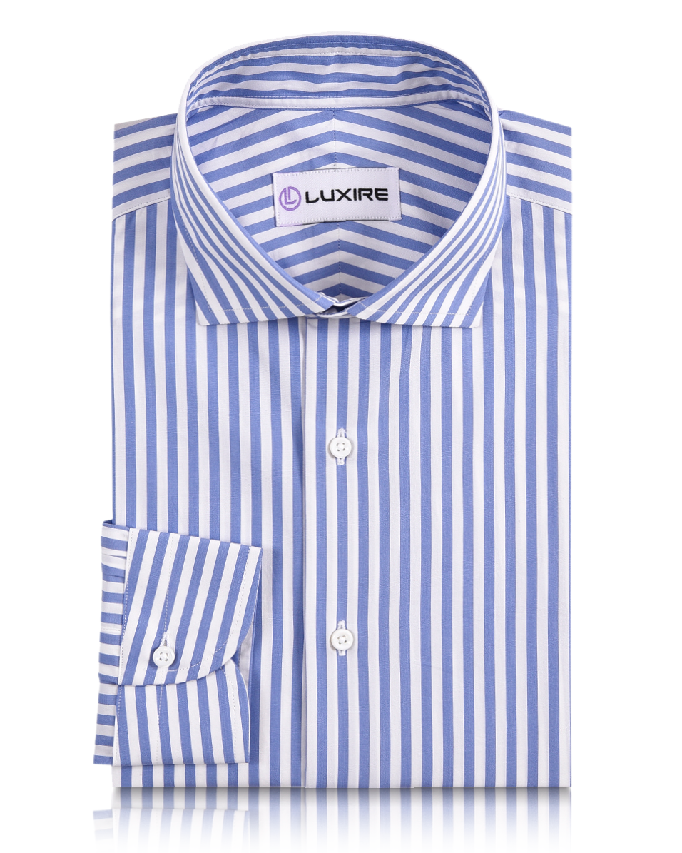 Brembana Blue White Bengal Stripes Shirt - 6