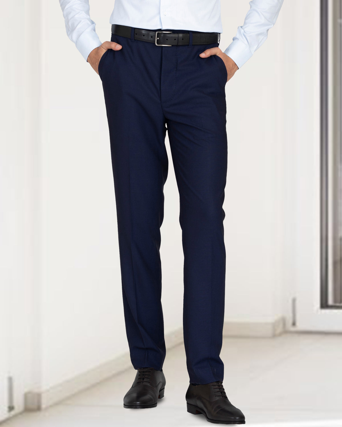 VBC - 4 Ply Tropical Wool: Navy Pant - 1