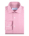 Bright Pink Bold Gingham on White