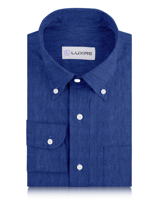 Linen: Plain Mid Blue