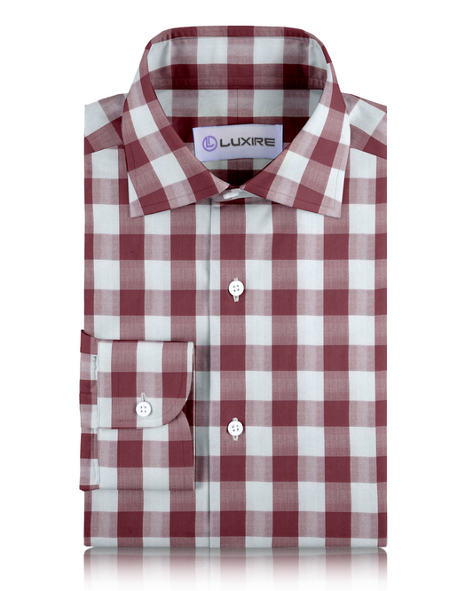 Friday Shirt: Red White Macro Gingham