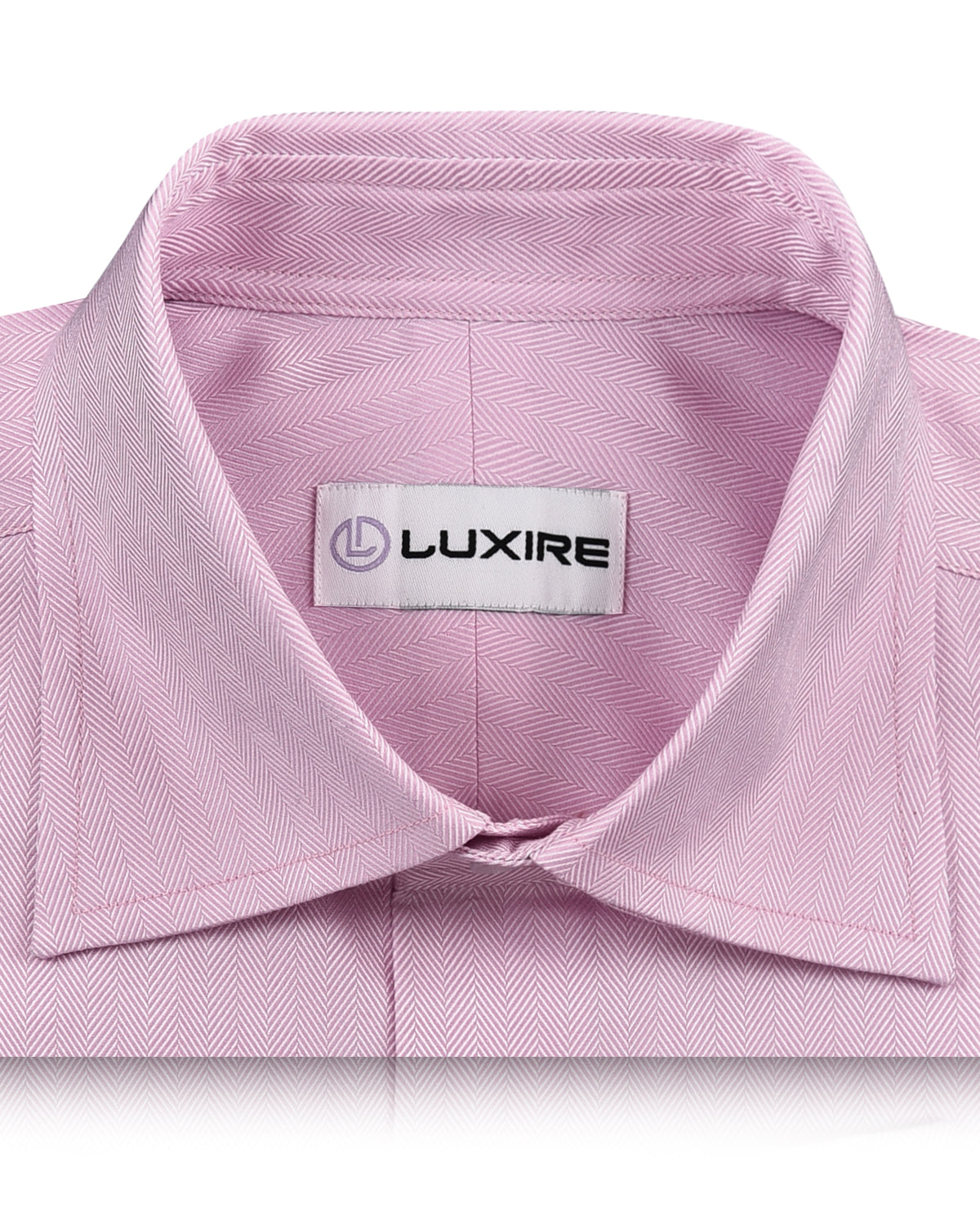 Pink Herringbone Shirt - 2