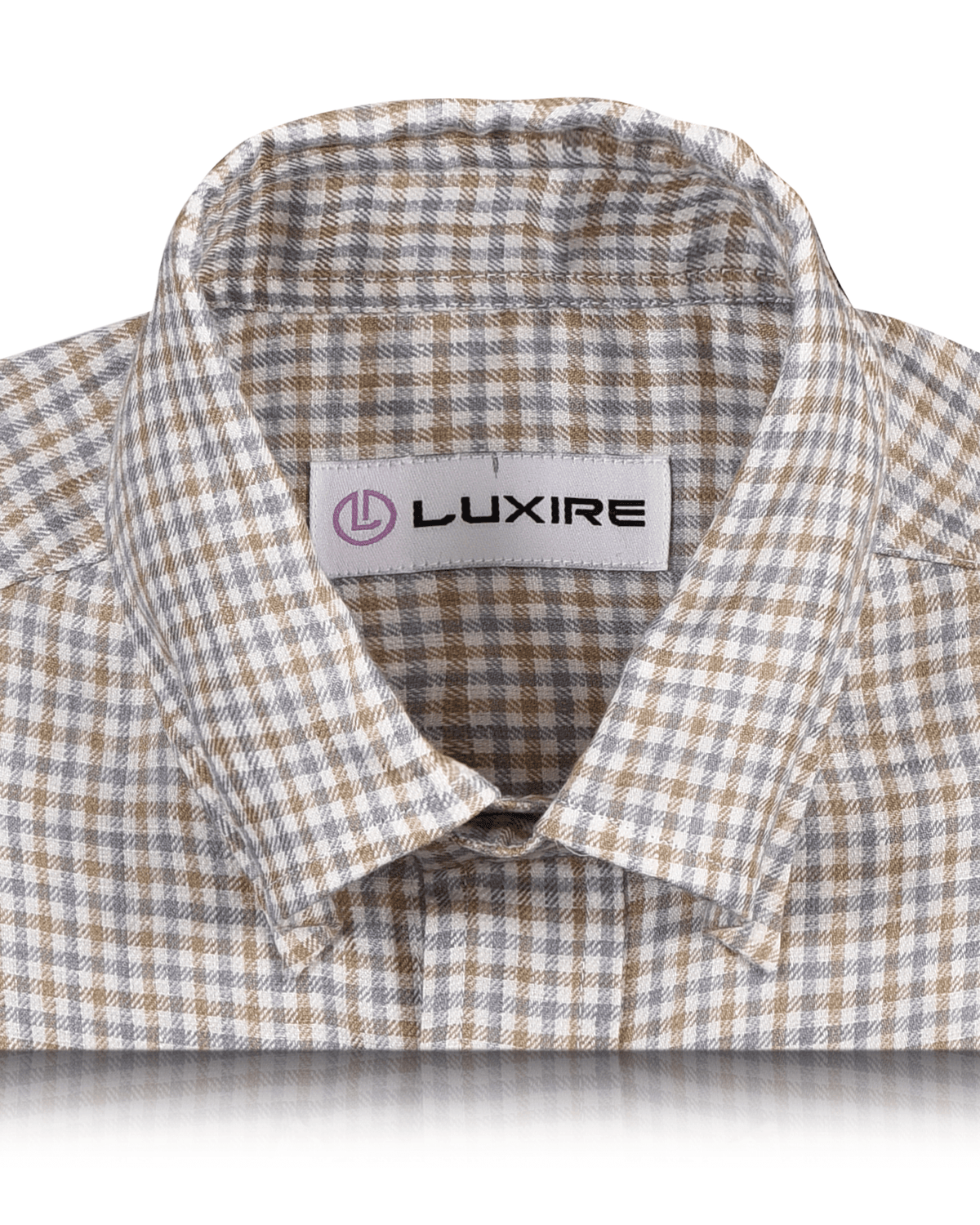 Linen: Bronze Silver Mini Checks - 2