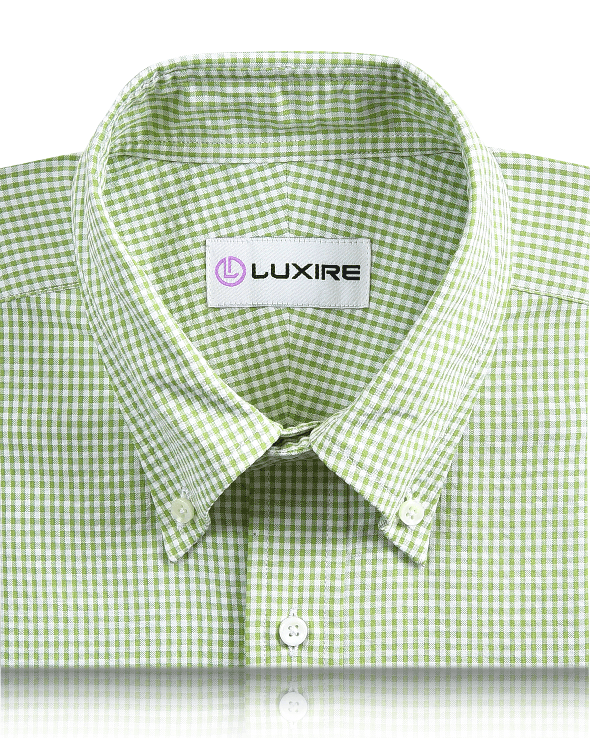 Green Small Gingham Seersucker Shirt - 2