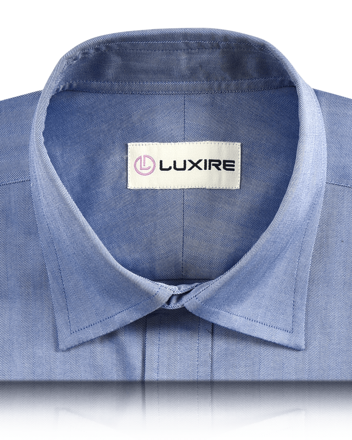 Classic Blue Herringbone Shirt