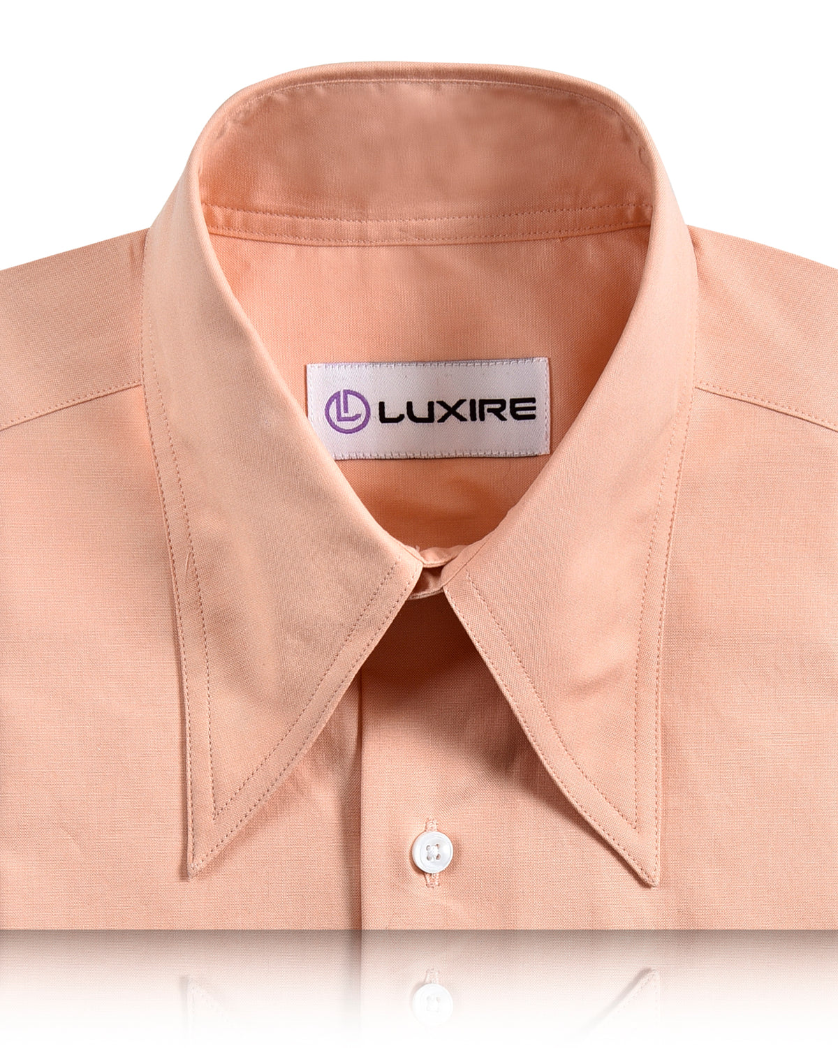 Peach Casual Oxford Shirt - 2