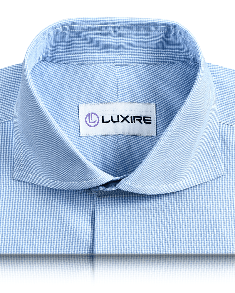 Light Blue Houndstooth Shirt