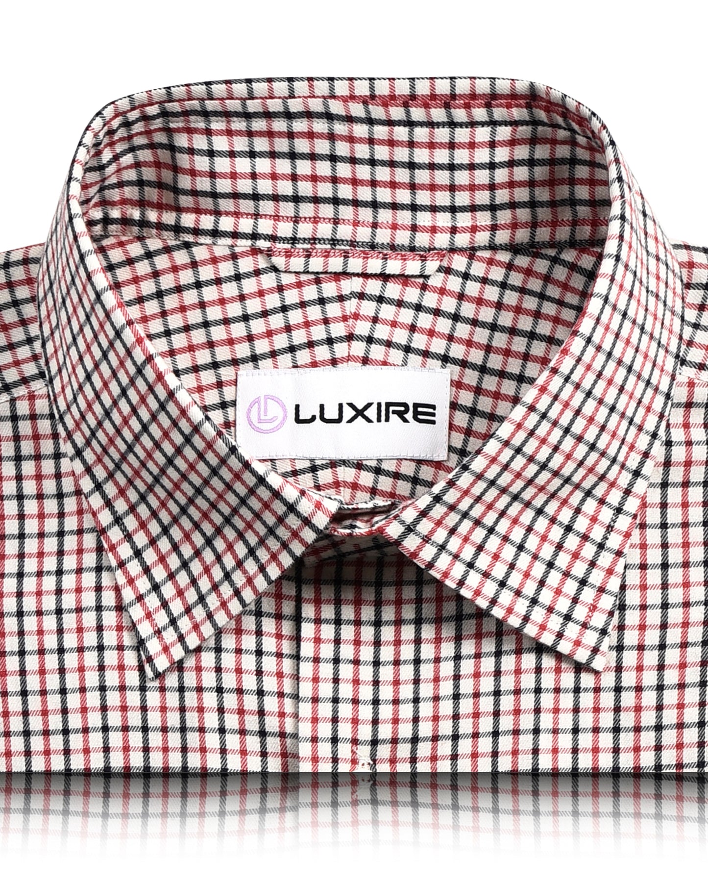 Black Red in Ecru Checks