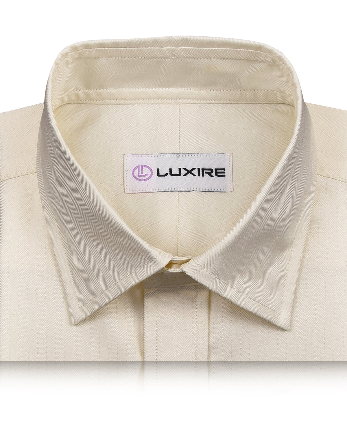 Cream Herringbone Shirt - 2