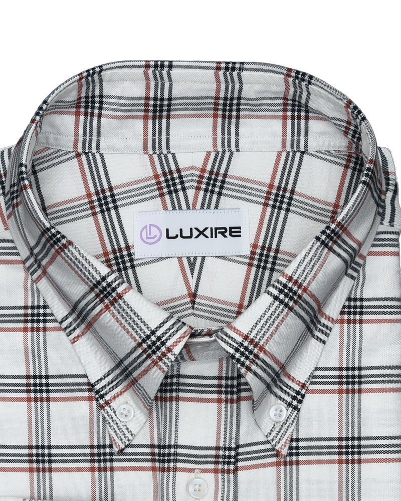 Red Navy Tattersall Checks Shirt