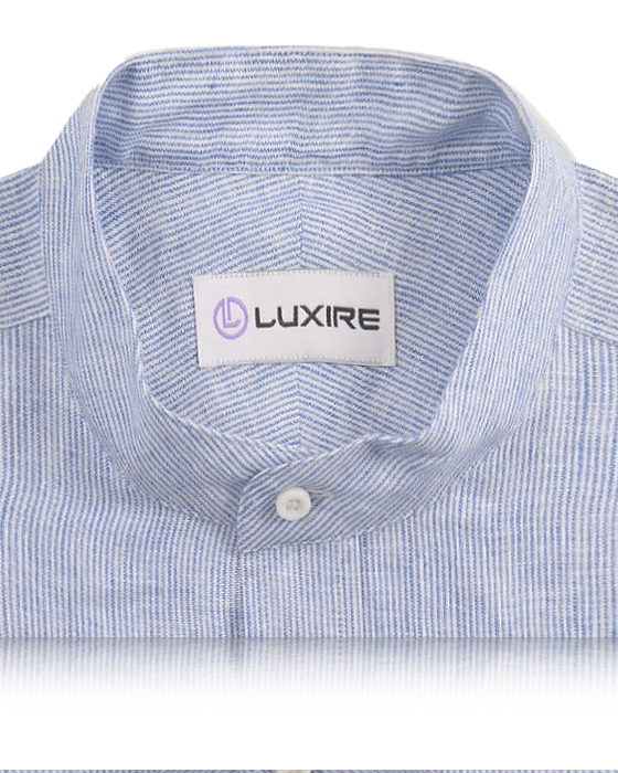 Linen: Blue White Dress Stripes - 2
