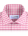 Bright Pink Bold Gingham on White