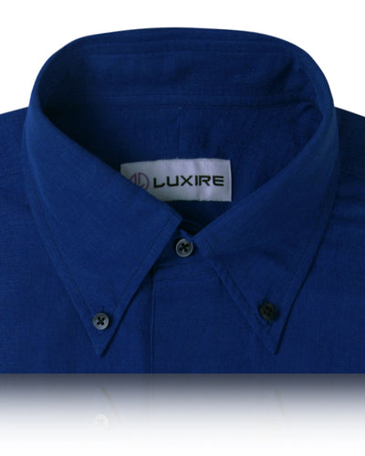 Casual Blue Cool Linen Cotton