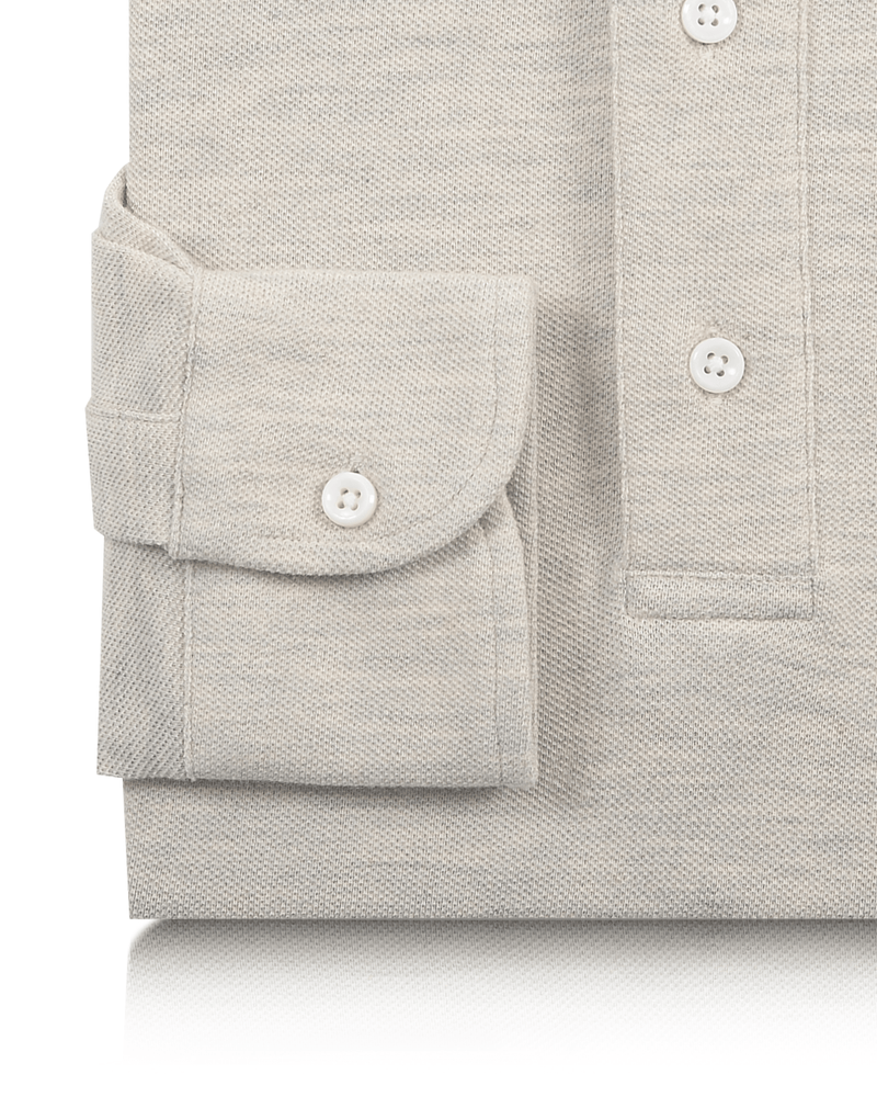 Cloud Grey Heather Polo T-shirt